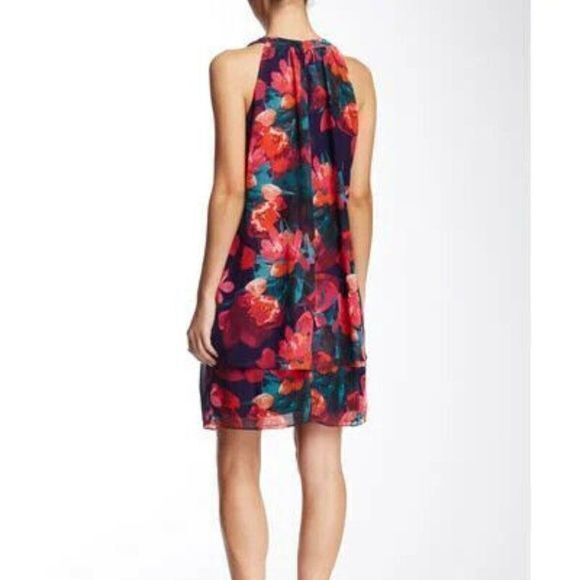 Eliza J‎ Women's Sleeveless Floral Print Dress Cutout Front Womens Size 8… - Picture 2 of 11